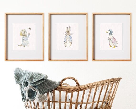 Set of 3 Beatrix Potter Nursery Art Prints. Beatrix Potter | Etsy | Etsy (US)