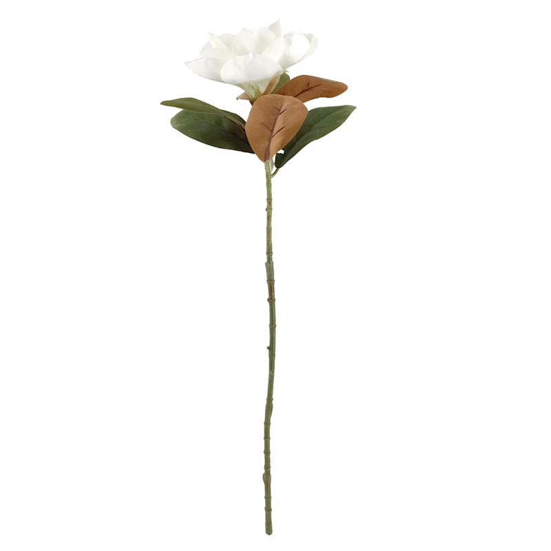 White Magnolia Floral Stem, 29.5" | At Home