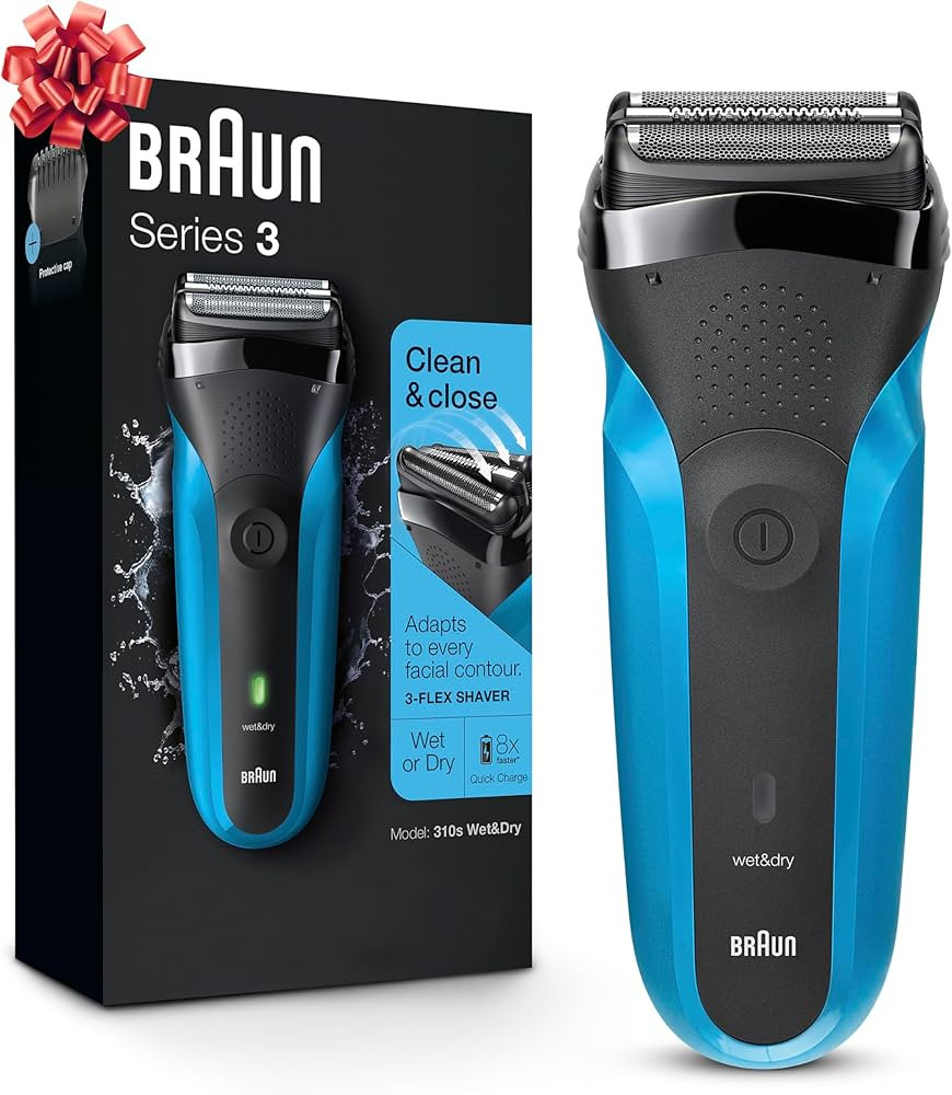 Braun Electric Razor for Men, Series 3 310s Electric Foil Shaver, Rechargeable, Wet & Dry | Amazon (US)