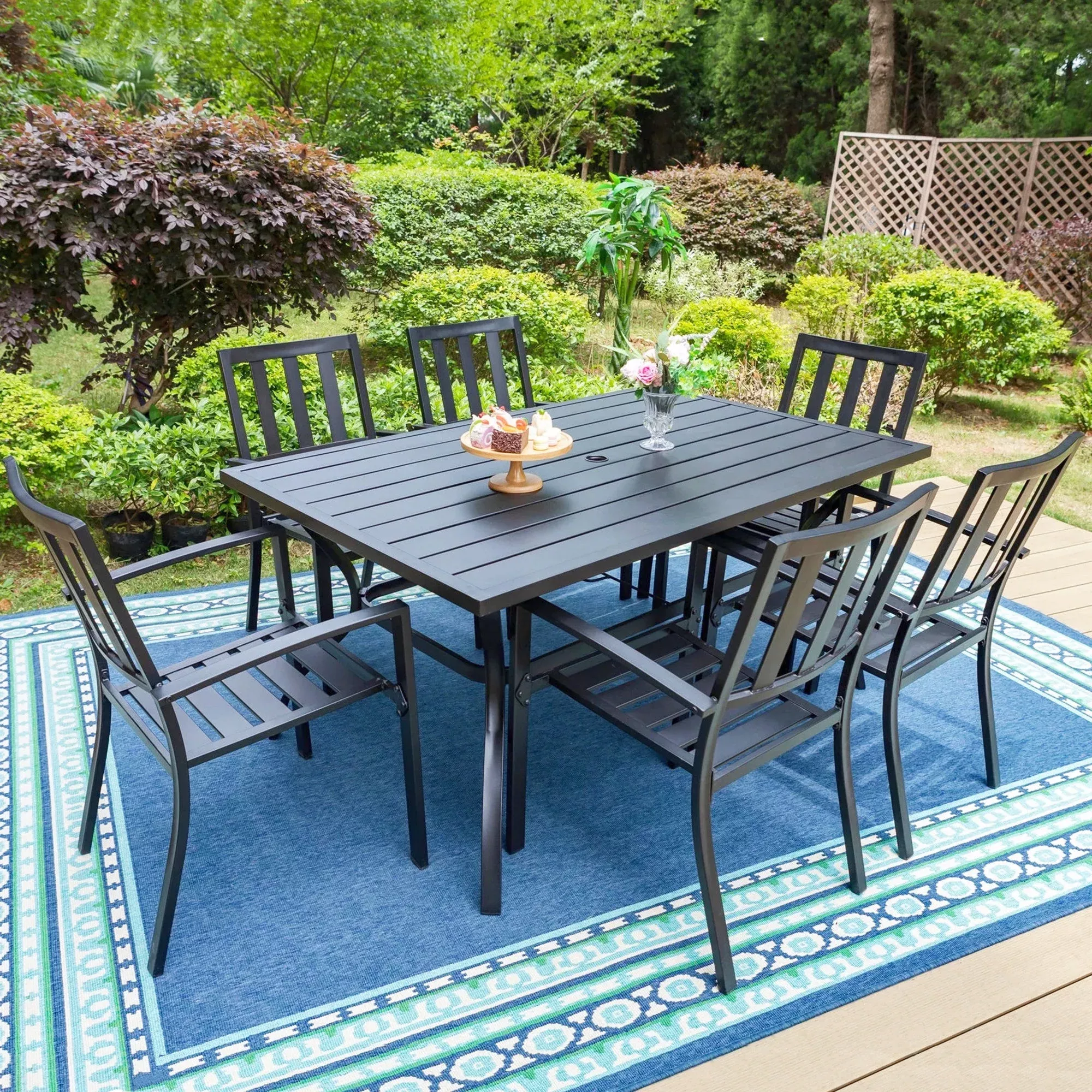 Walmart outdoor best sale dining sets