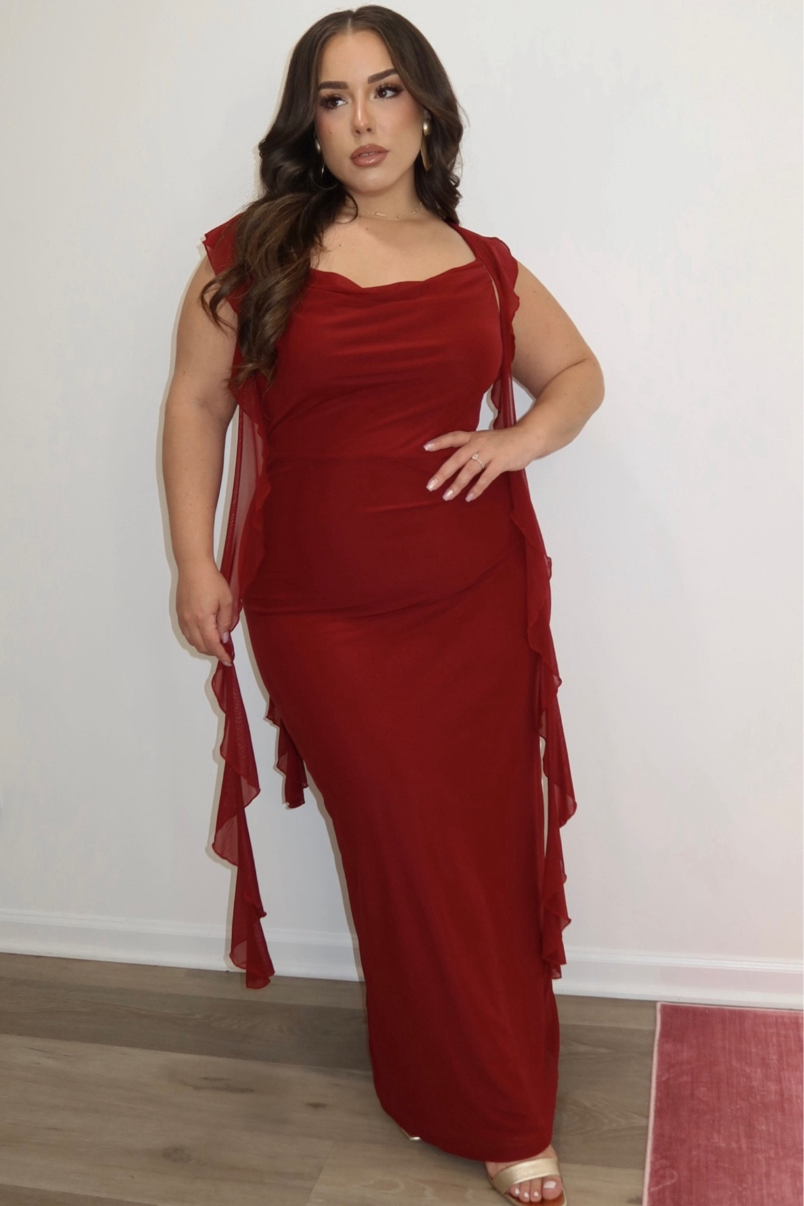 green emerald velvet dress Honey Couture NAOMI Burgundy Sequin Pointy Strapless Mermaid Evening D main image 1