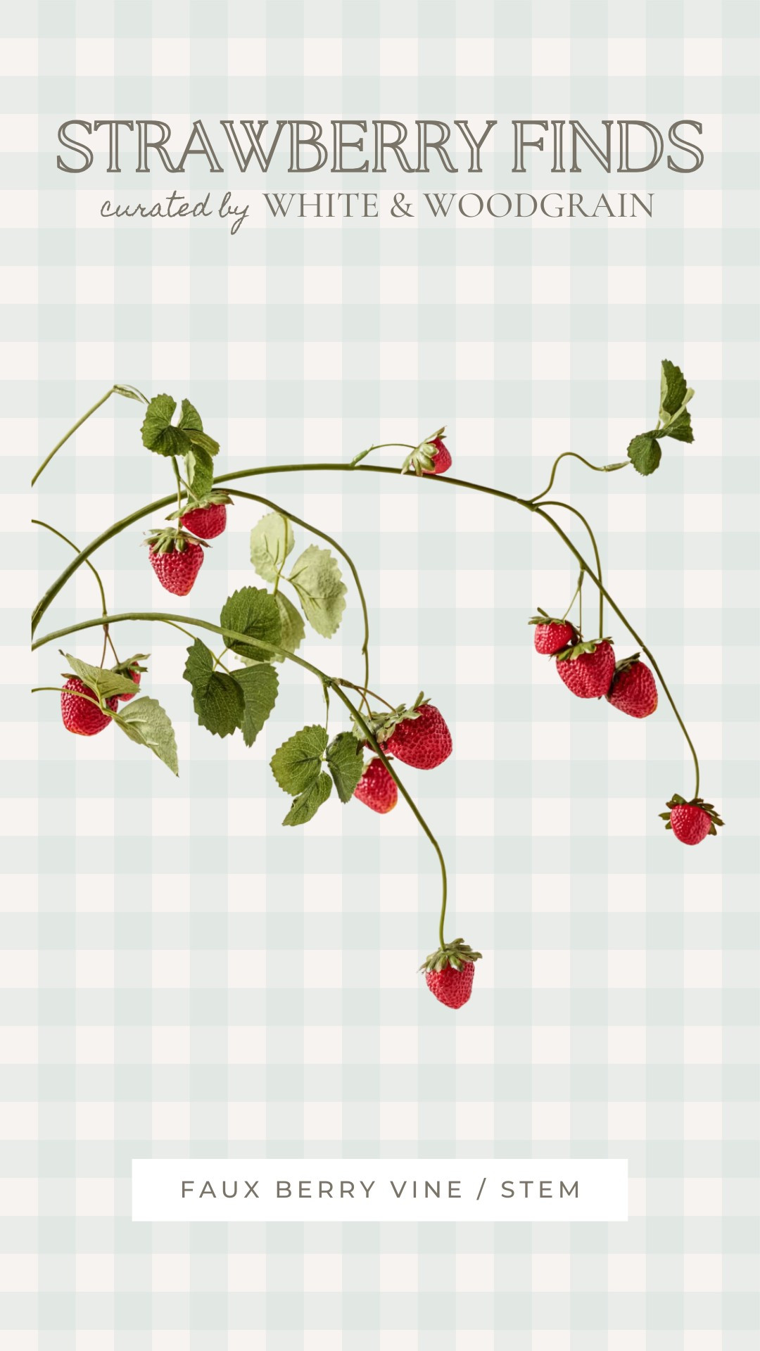 I can't get over how pretty this faux strawberry vine is!! Such a unique faux floral stem for spring and summer. 

 #LTKSeasonal #LTKHome