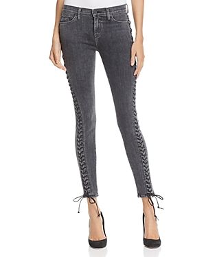 Hudson Contour Lace-Up Jeans in Vacant - 100% Exclusive | Bloomingdale's (US)