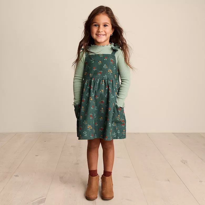 Baby & Toddler Girl Little Co. by Lauren Conrad 2-Piece Top & Jumper Dress Set | Kohl's