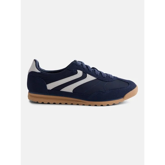 No Boundaries Women's Retro Inspired Lace Up Sneakers | Walmart (US)