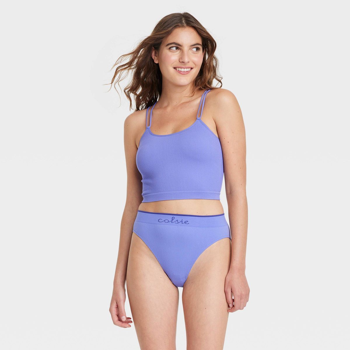 Women's Seamless Cheeky Underwear - Colsie™ Periwinkle Blue S | Target