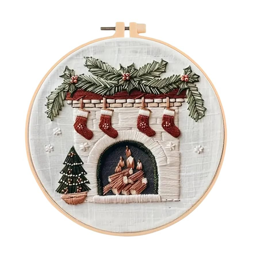 Huacan Embroidery Kit for Beginners Adults, Easy Needlepoint Kits for Adults with Stamped Embroid... | Amazon (US)
