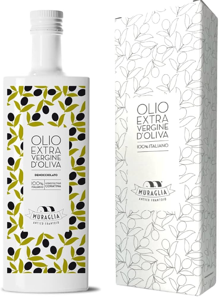 Antico Frantoio Muraglia Pitted Extra Virgin Olive Oil from Apulia | Premium Polyphenol Rich EVOO... | Amazon (US)