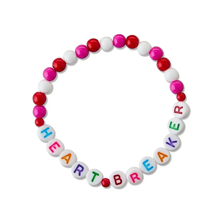 XOXO and Heart Breaker Beaded Bracelets, Multicolor, 2 Count, Valentine's Day by Way To Celebrate | Walmart (US)