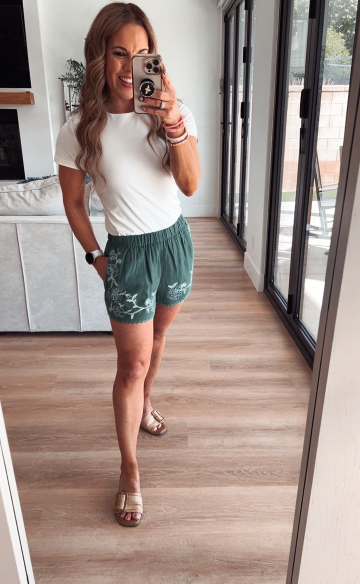 The perfect shorts for Spring. The top also just restocked in green grab it if you have been wanting the set! I have on an xs. Spring style, Target style, vacation style, spring break style  

#LTKOver40 #LTKSeasonal #LTKSaleAlert