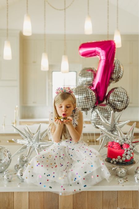 Little girls disco birthday balloons and confetti dress from Amazon!

#LTKfamily #LTKfindsunder50 #LTKkids