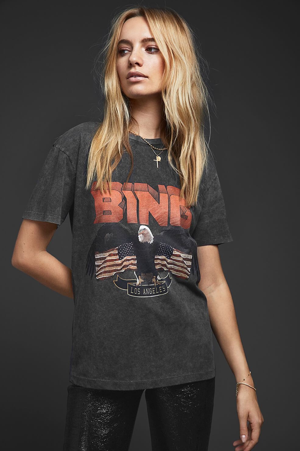 VINTAGE BING TEE - BLACK | ANINE BING