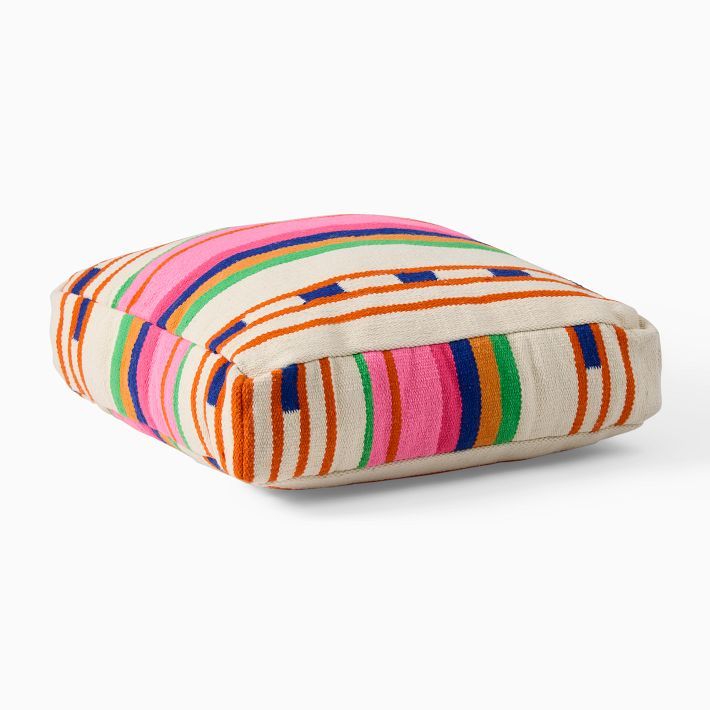 Bolé Road Variegated Stripe Indoor/Outdoor Floor Cushion | West Elm (US)