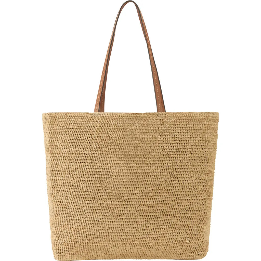 Helen Kaminski Matale Raffia Tote in Natural/Cotto at Nordstrom | Nordstrom