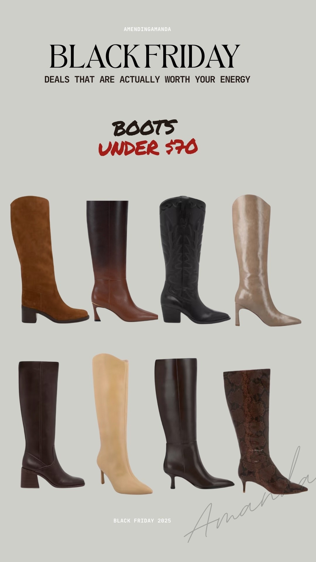 Boots under $70 for Black Friday! Be sure to use discount codes on the websites to make sure you’re getting the cheapest price today! These all come in wide calf and standard calf fits ❤️

#LTKCyberWeek #LTKHoliday #LTKSaleAlert