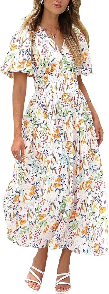 Sissyaki Women's Floral Maxi Dress 2026 Summer Spring Wedding Guest Dress | Amazon (US)