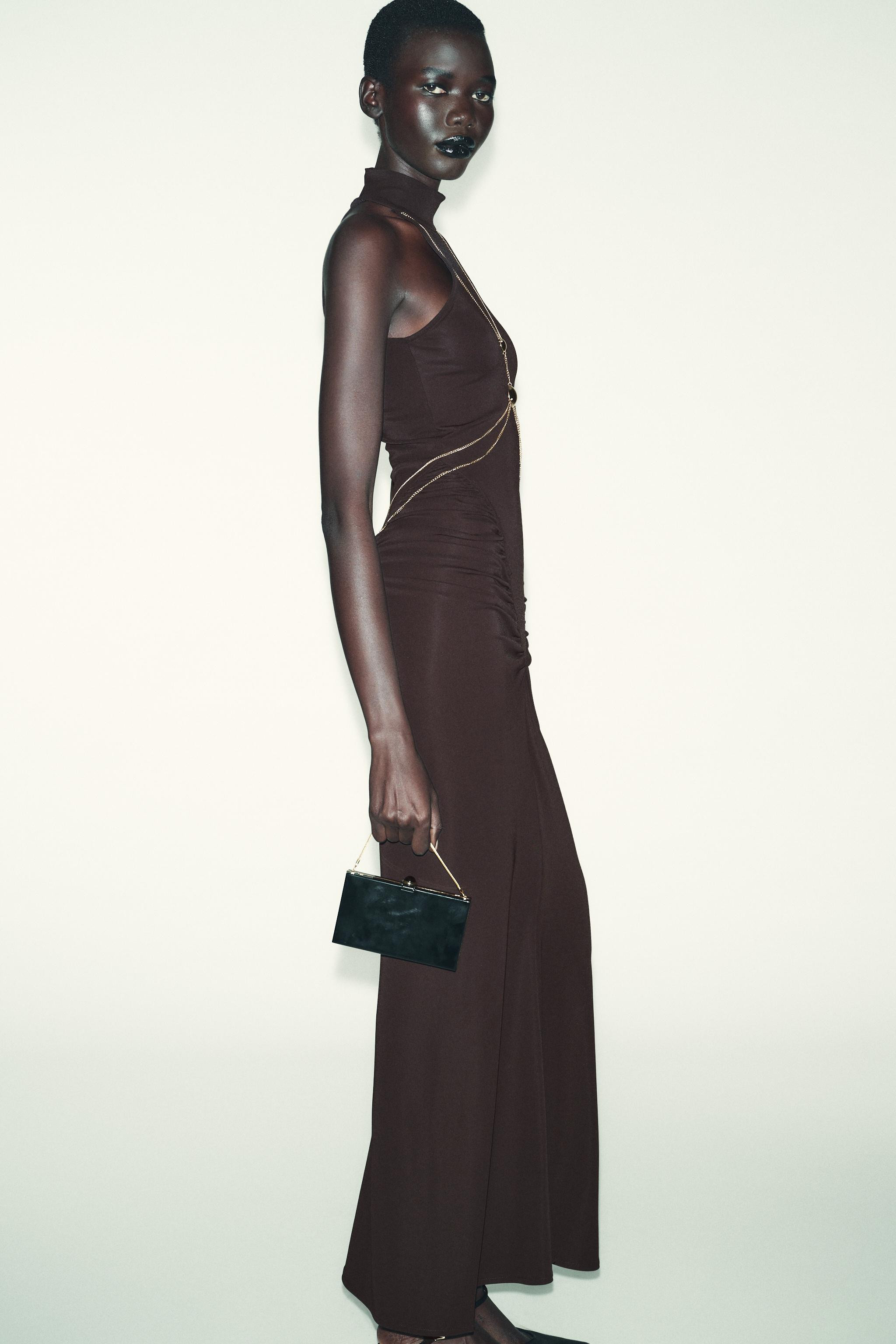 CHAIN HALTER DRESS | Zara US