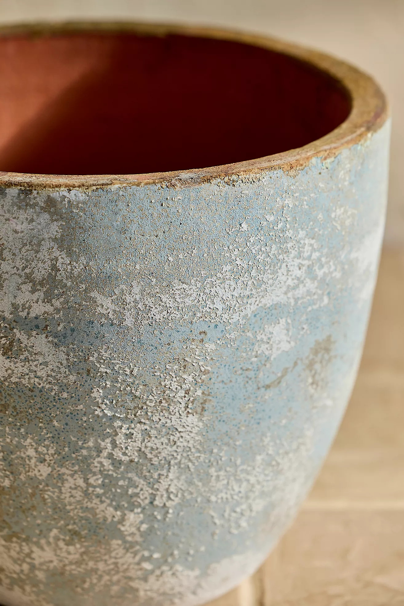 Canyon Blue Ceramic Egg Planter | Anthropologie (US)