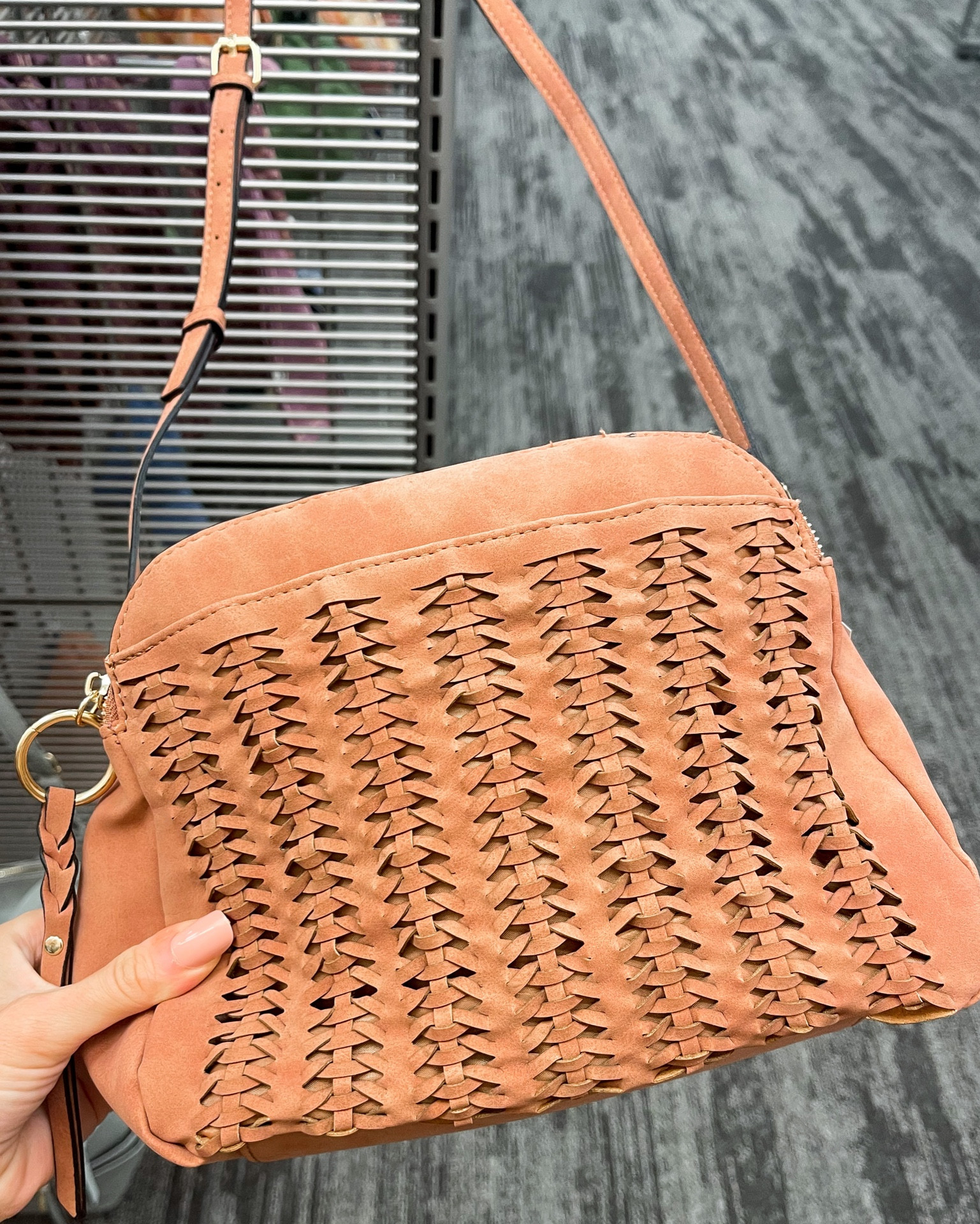 Clay Pink Tan Woven crossbody bohemian boho purse bag from target 

#LTKunder50 #LTKstyletip #LTKtravel