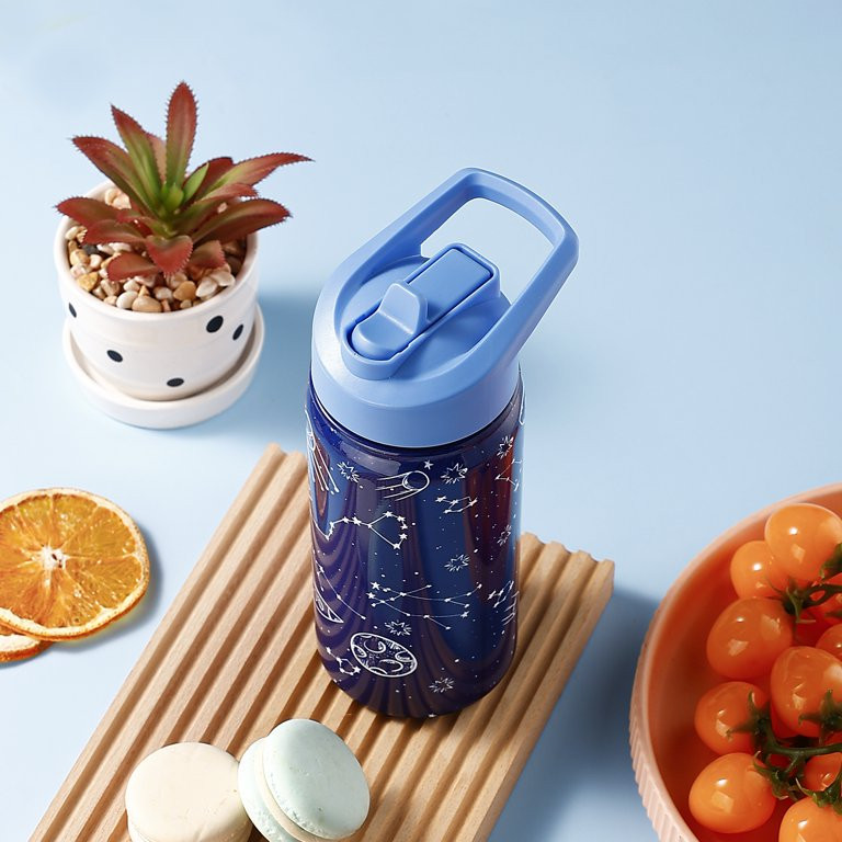 Your Zone14oz Stainless Steel Double Wall Bottle Blue Space | Walmart (US)