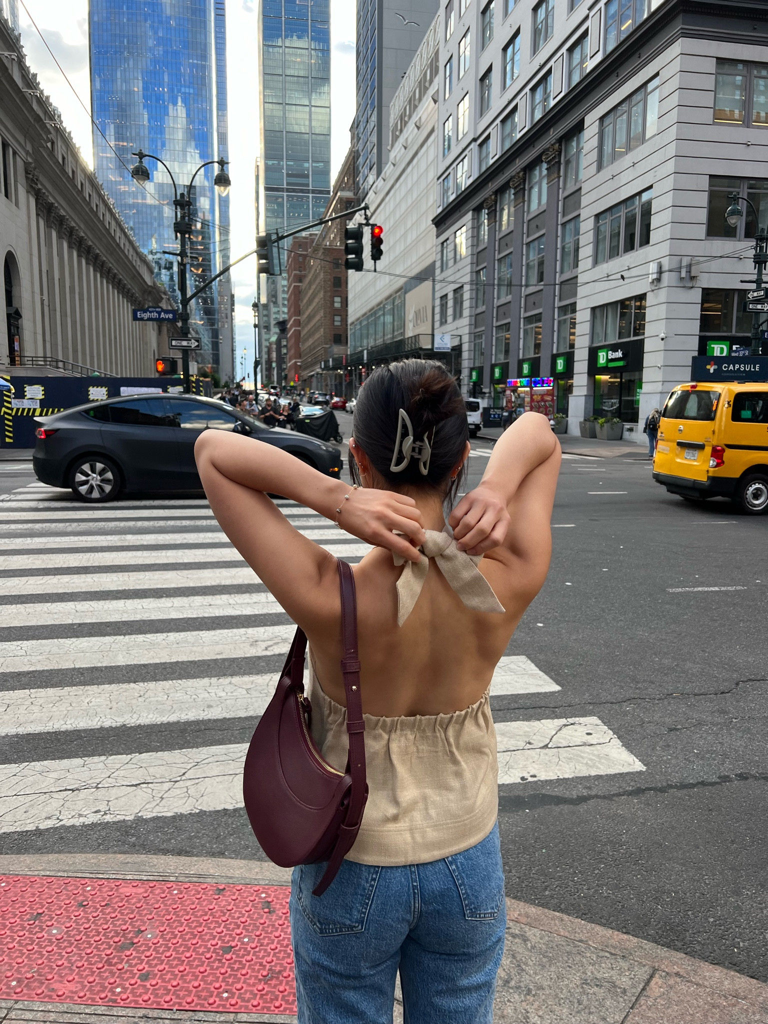 New York summer outfit with halter backless blouse 

#LTKsummer #LTKkorea #LTKstyletip