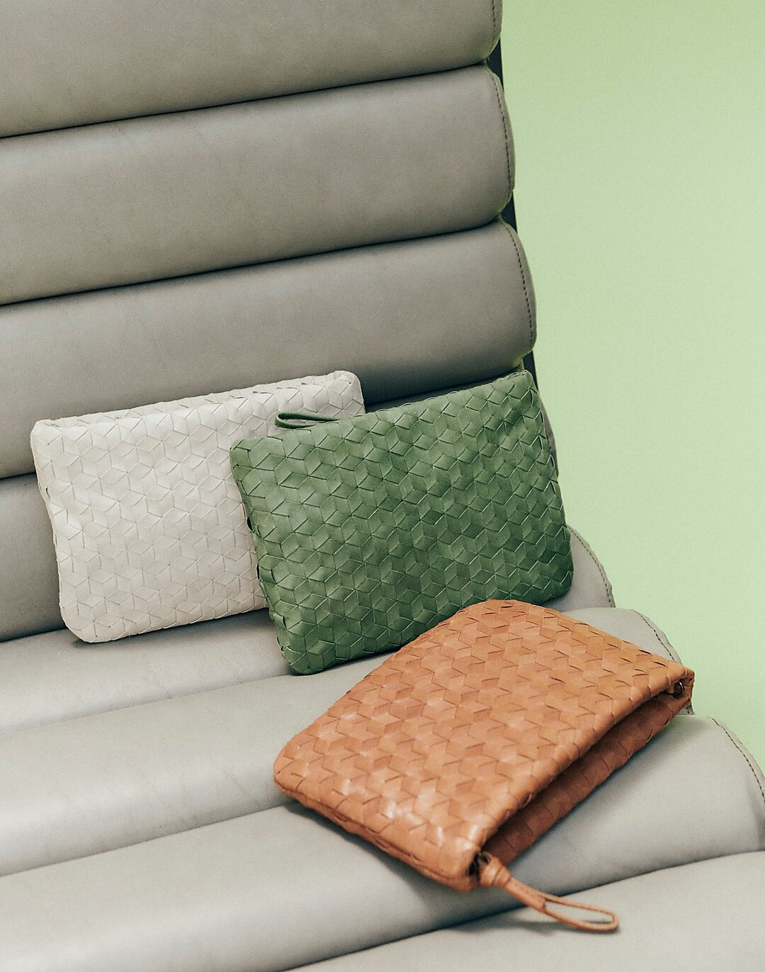 The Puff Crossbody Bag: Woven Leather Edition | Madewell