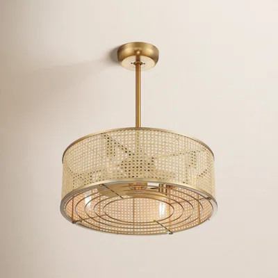 Hampson 25" 4-Light Fandelier with Remote Control | Wayfair North America