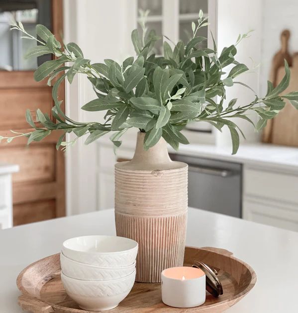 Emilia Textured Wood Vase | Pepper + Vetiver