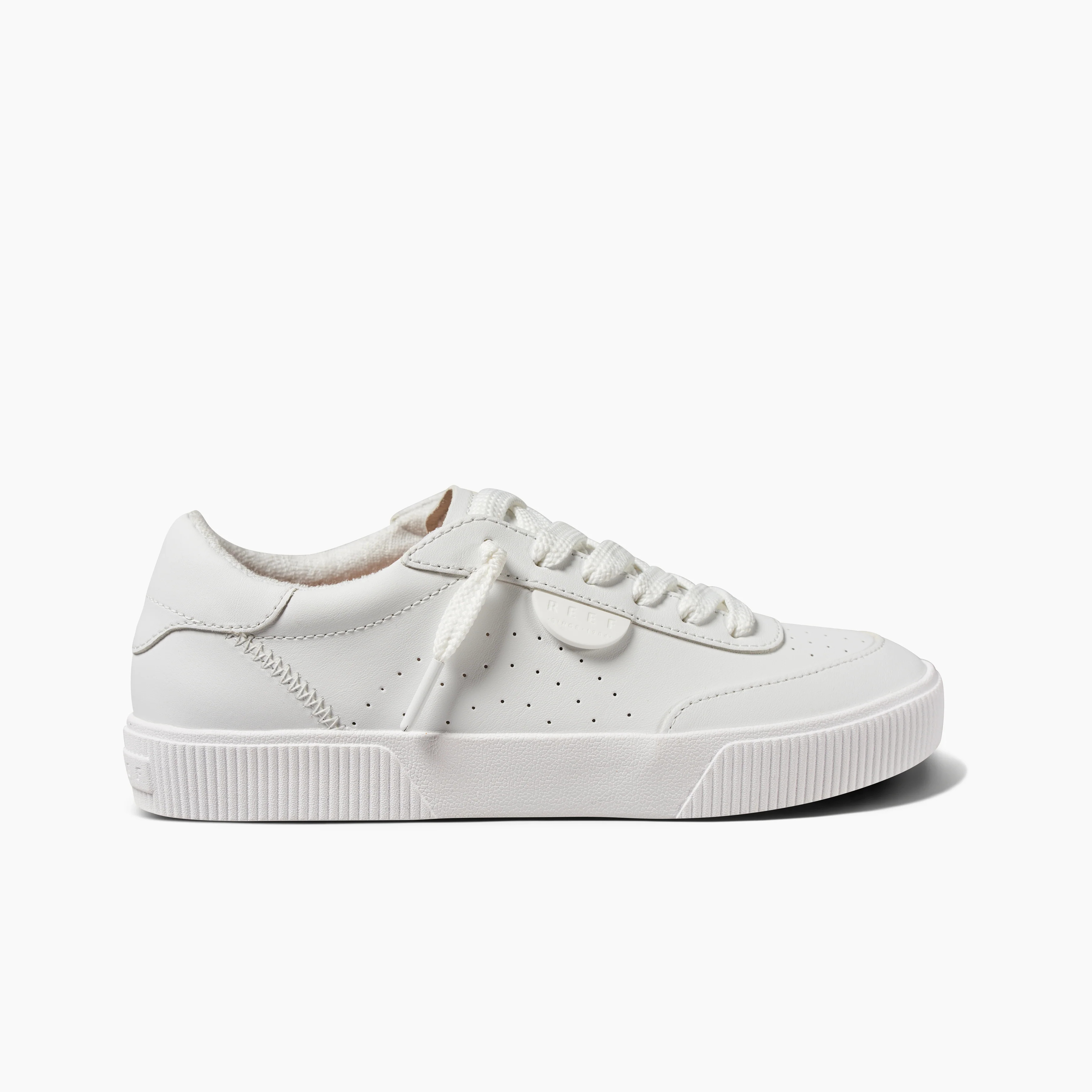 Lay Day Seas: Women's White Leather Sneakers | REEF® | REEF