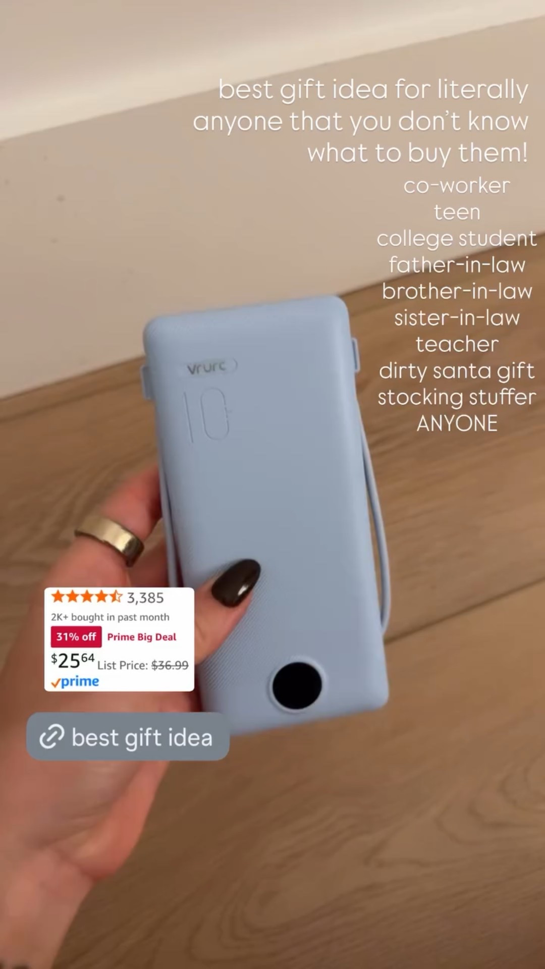 best gift idea for literally anyone that you don’t know what to buy them! Portable charger on sale with Amazon prime big deal days

#LTKFindsUnder50 #LTKSaleAlert