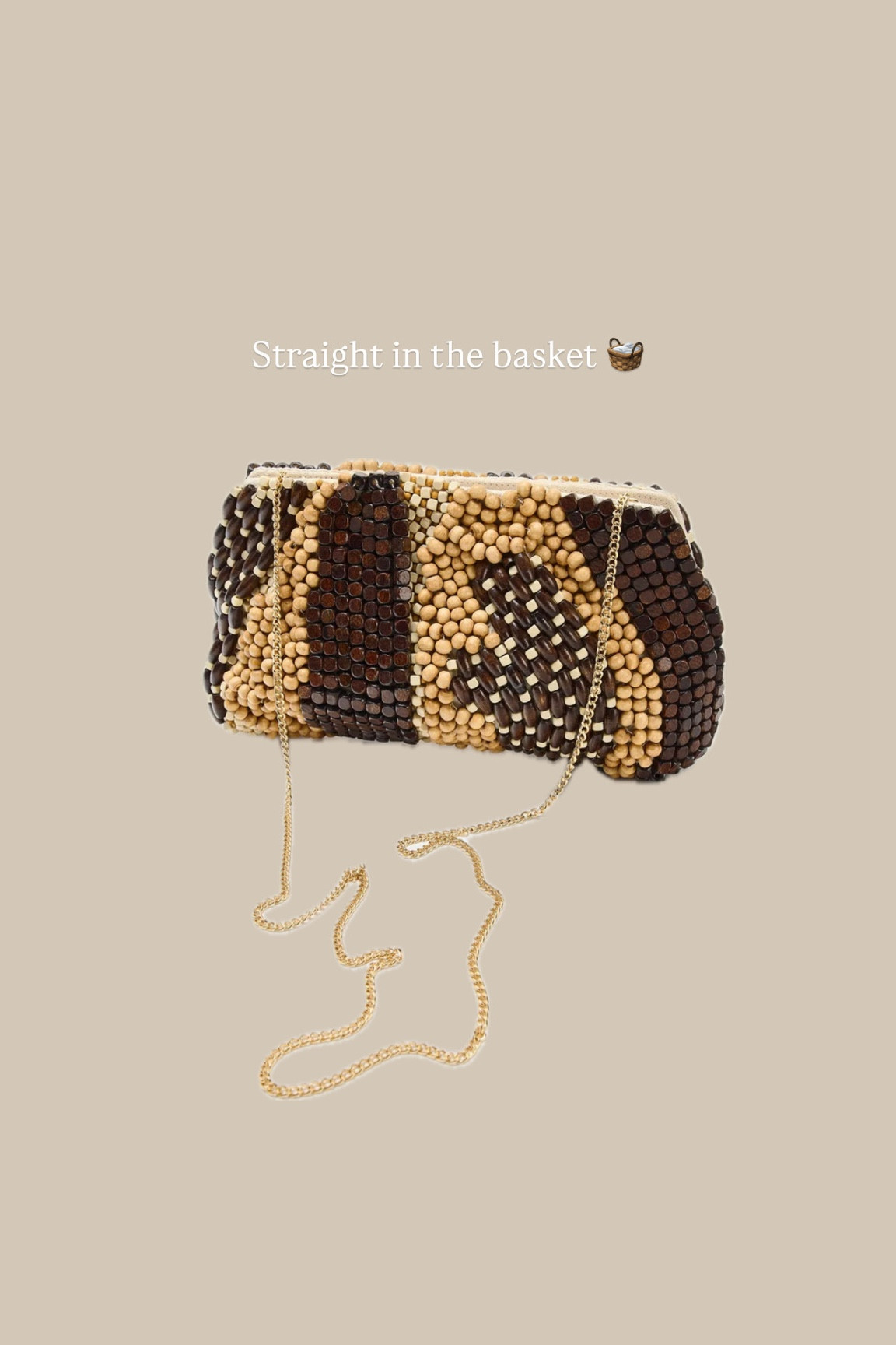 New in beaded bag 🤎