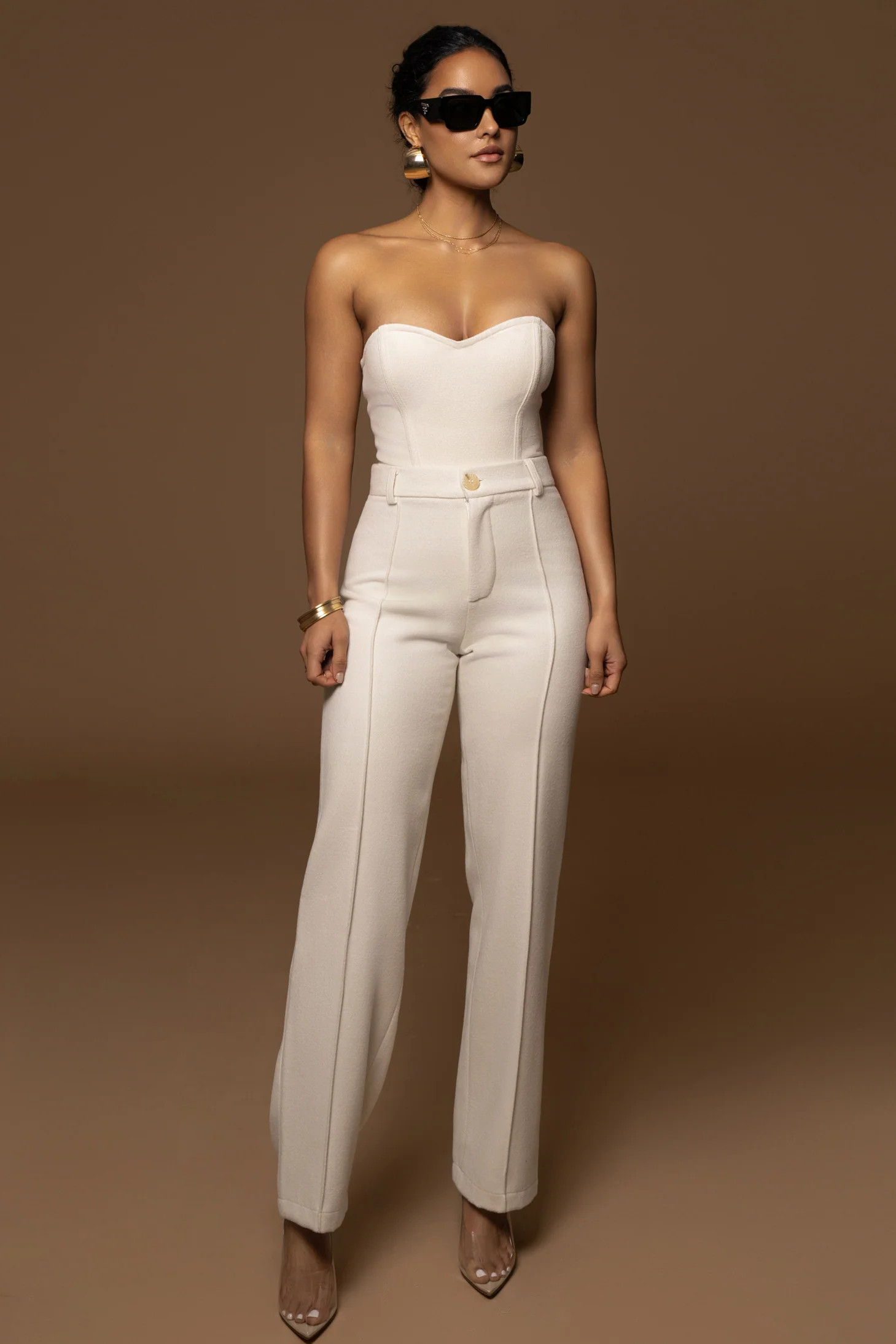 Ivory STAY SHARP TROUSER | JLUXLABEL