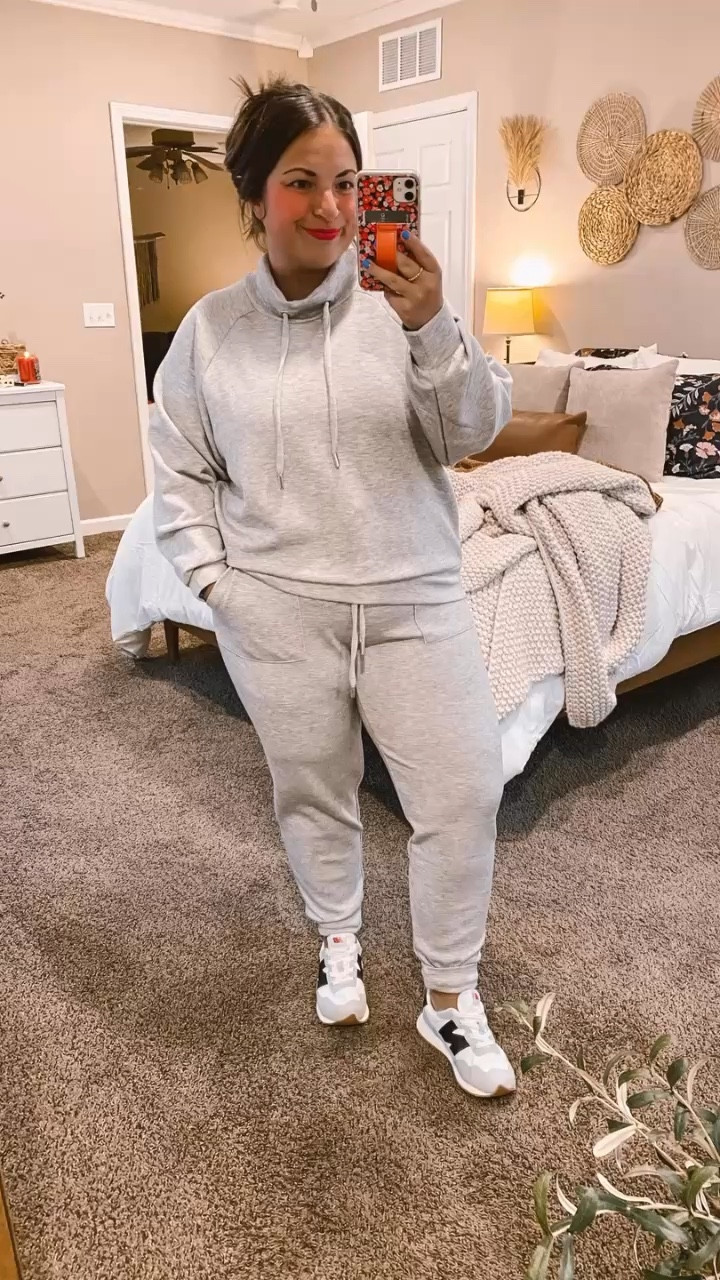 Cozy days call for the ultimate lounge set! 😍 This comfy two-piece from Walmart has me feeling relaxed and stylish all at once. Perfect for chillin at home or running errands.

sneakers: fit true to size // wearing a 3 in kids (linking adult sizes as well)
joggers: fit true to size // wearing a large
top: fits true to size, a tad slim at waist line // wearing a large 

 #LTKWatchNow #LTKFindsUnder50 #LTKStyleTip