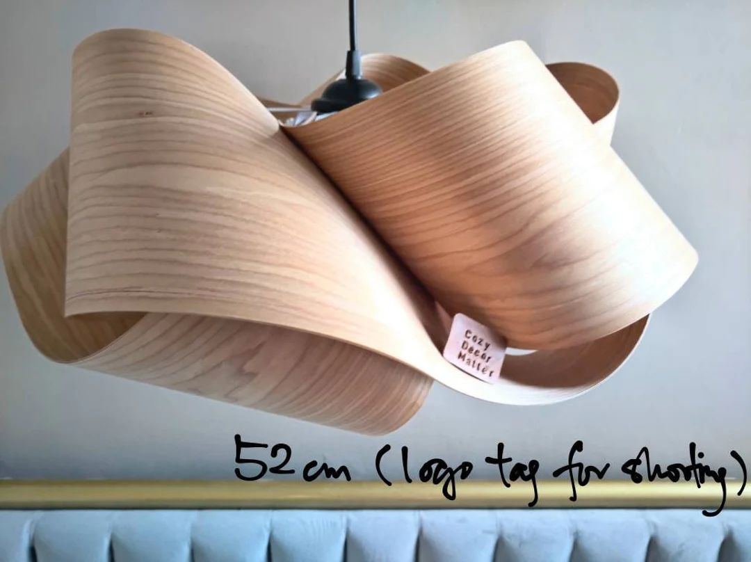 Pre-order: Wood Pendant Light Cloud Lamp Shade Modern - Etsy | Etsy (US)