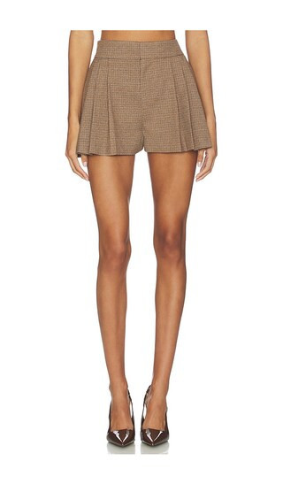 FRAME Refract Mini Short in Brown. - size 2 | Revolve Clothing (Global)