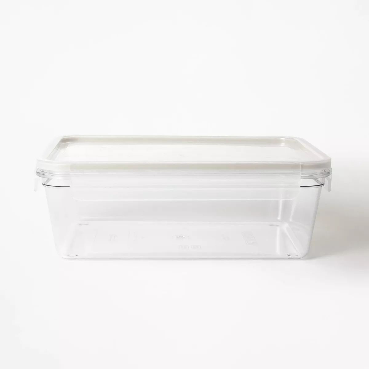 14 Cup Plastic Rectangle Food Storage Container Clear - Figmint™ | Target