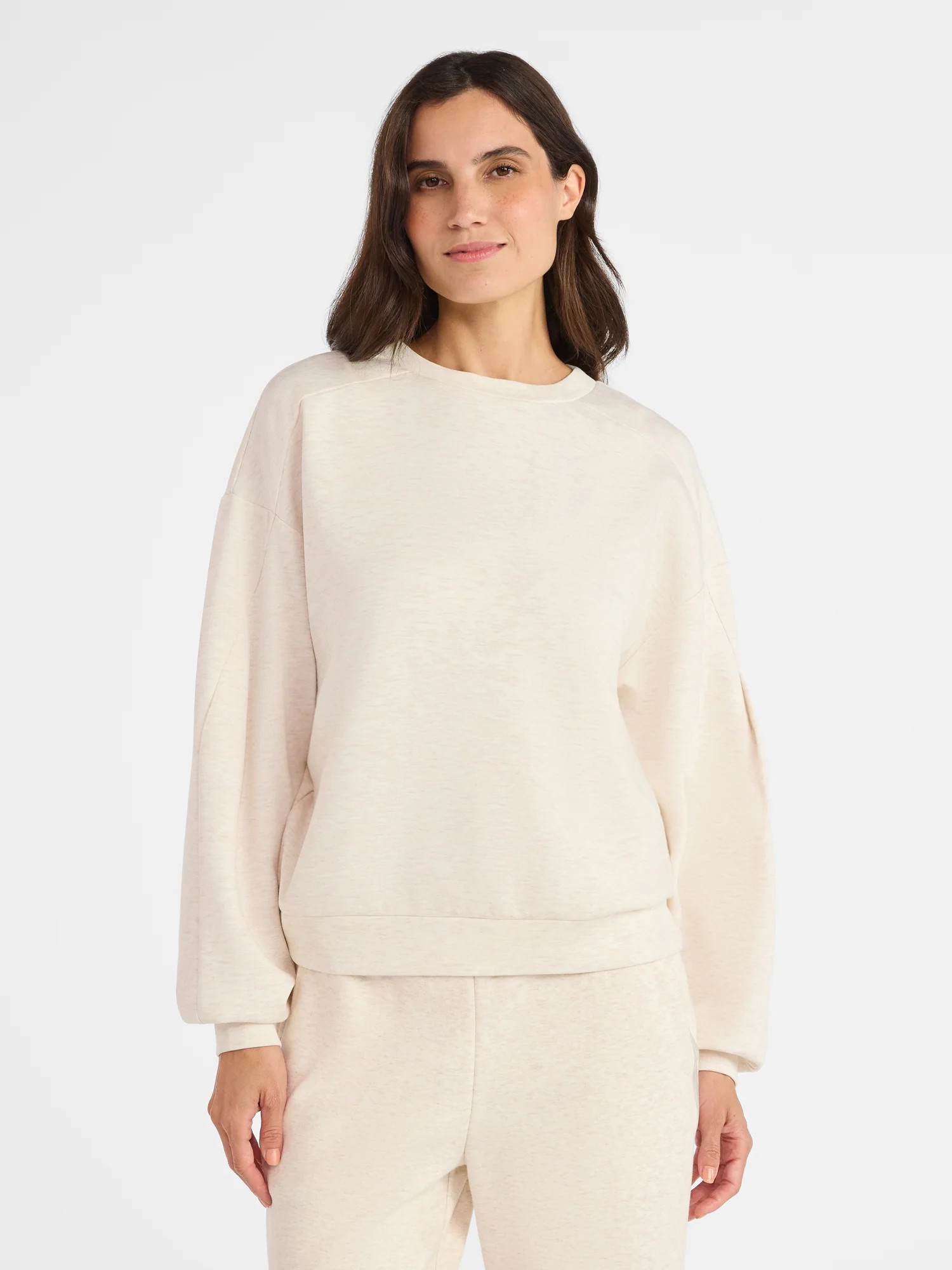 Avia Women's Luxe Fleece Crewneck Sweatshirt, Sizes XS-XXXL | Walmart (US)