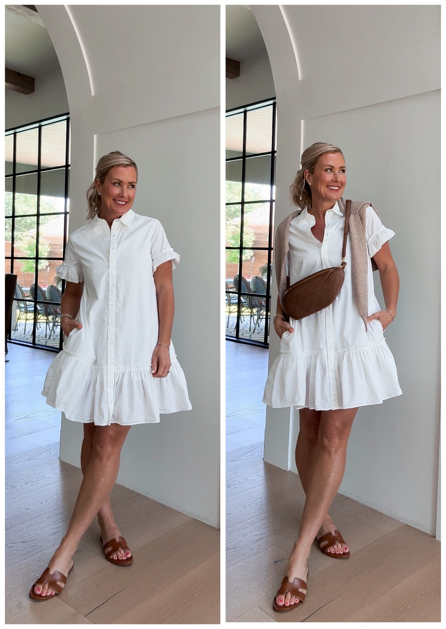 Cutest little white dress! Organic cotton & beautiful cashmere sweater. 

Wearing xs dress & small sweater 



#LTKFindsUnder100 #LTKOver40