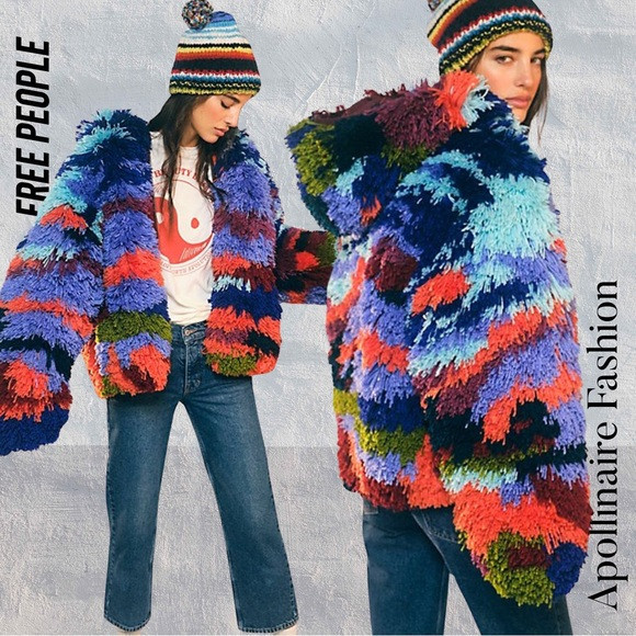 FREE PEOPLE PAINT BY NUMBERS JACKET NEW XS | Poshmark