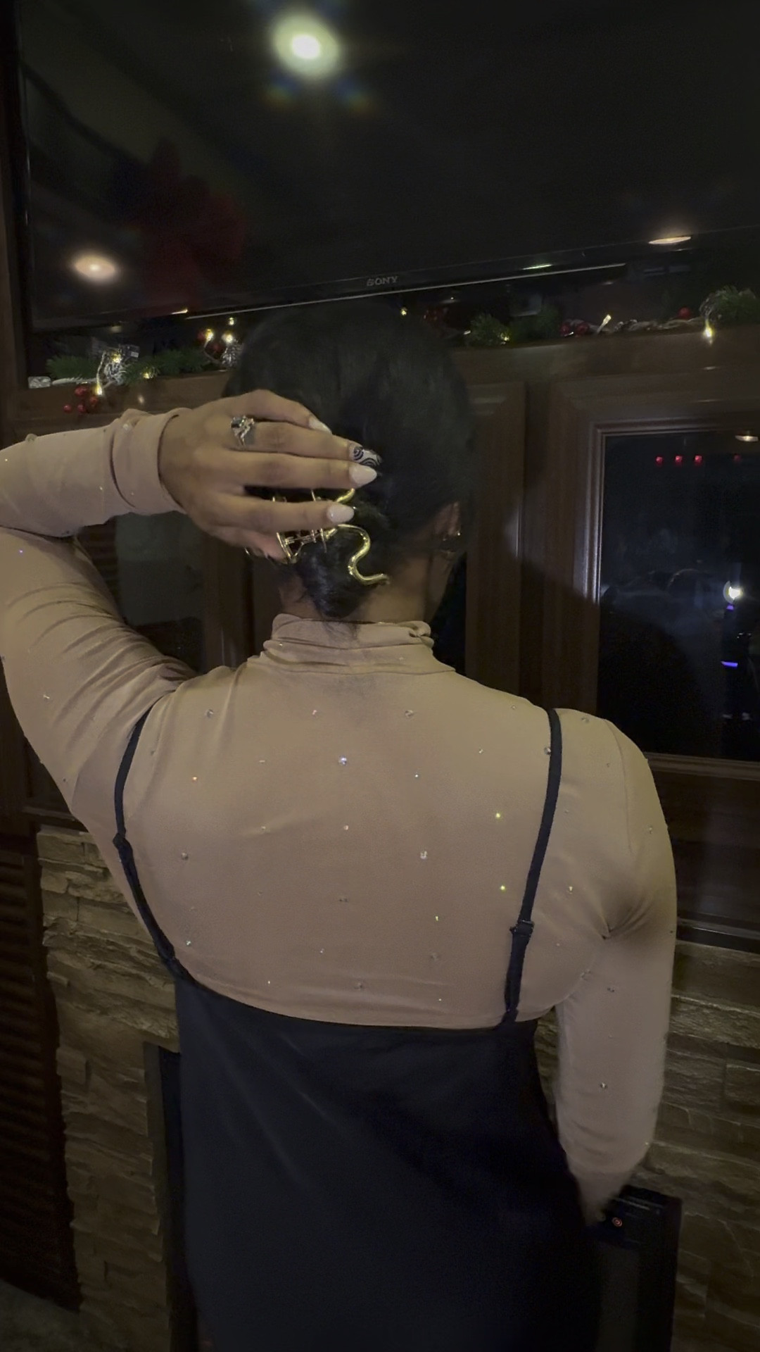 Wore this outfit for our intimate Beastgiving dinner. A fancy dinner en la sala is always a favorite reason to dress up. #holidayoutfit 

#LTKSeasonal #LTKHoliday #LTKfindsunder100