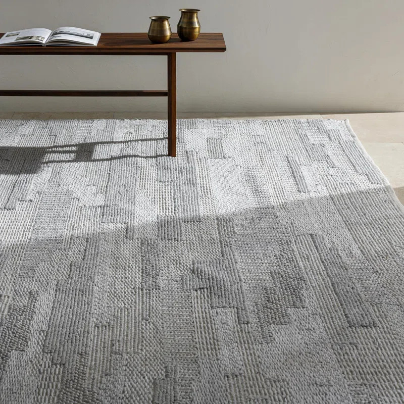 Woollard Handmade Flatweave Recycled P.E.T. Light Gray Rug | Wayfair Professional