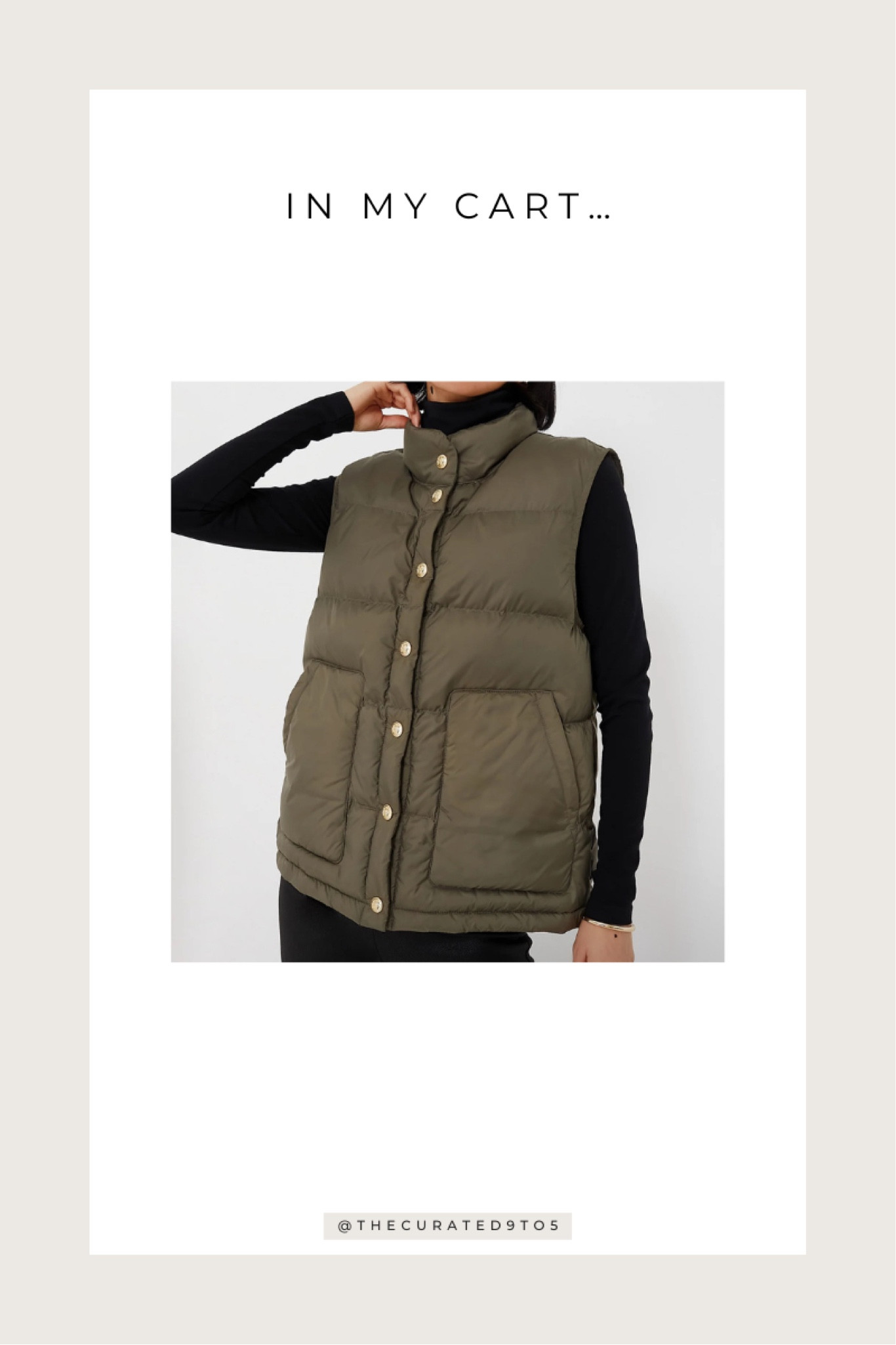IN MY CART…a vest for fall, ofcourse! Love this green color. Love both the short and long lengths depending on your weather.

#LTKFindsUnder100 #LTKSeasonal #LTKStyleTip