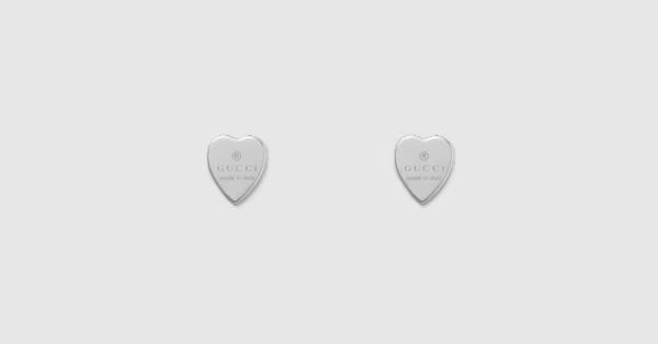 Gucci - Heart earrings with Gucci trademark | Gucci (US)