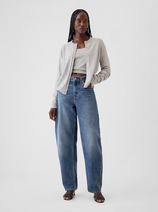 High Rise Barrel Jeans | Gap (US)