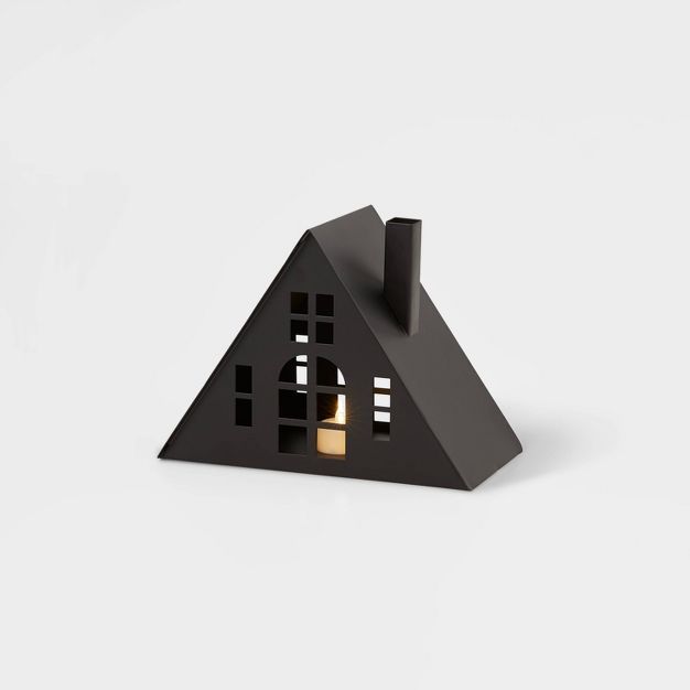 Black Metal A-Frame House Decorative Figurine - Wondershop™ | Target