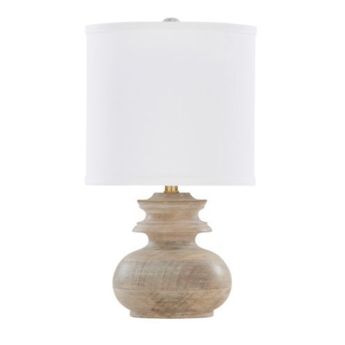 Tatum Accent Wood Lamp Base with Shade | Ballard Designs, Inc.
