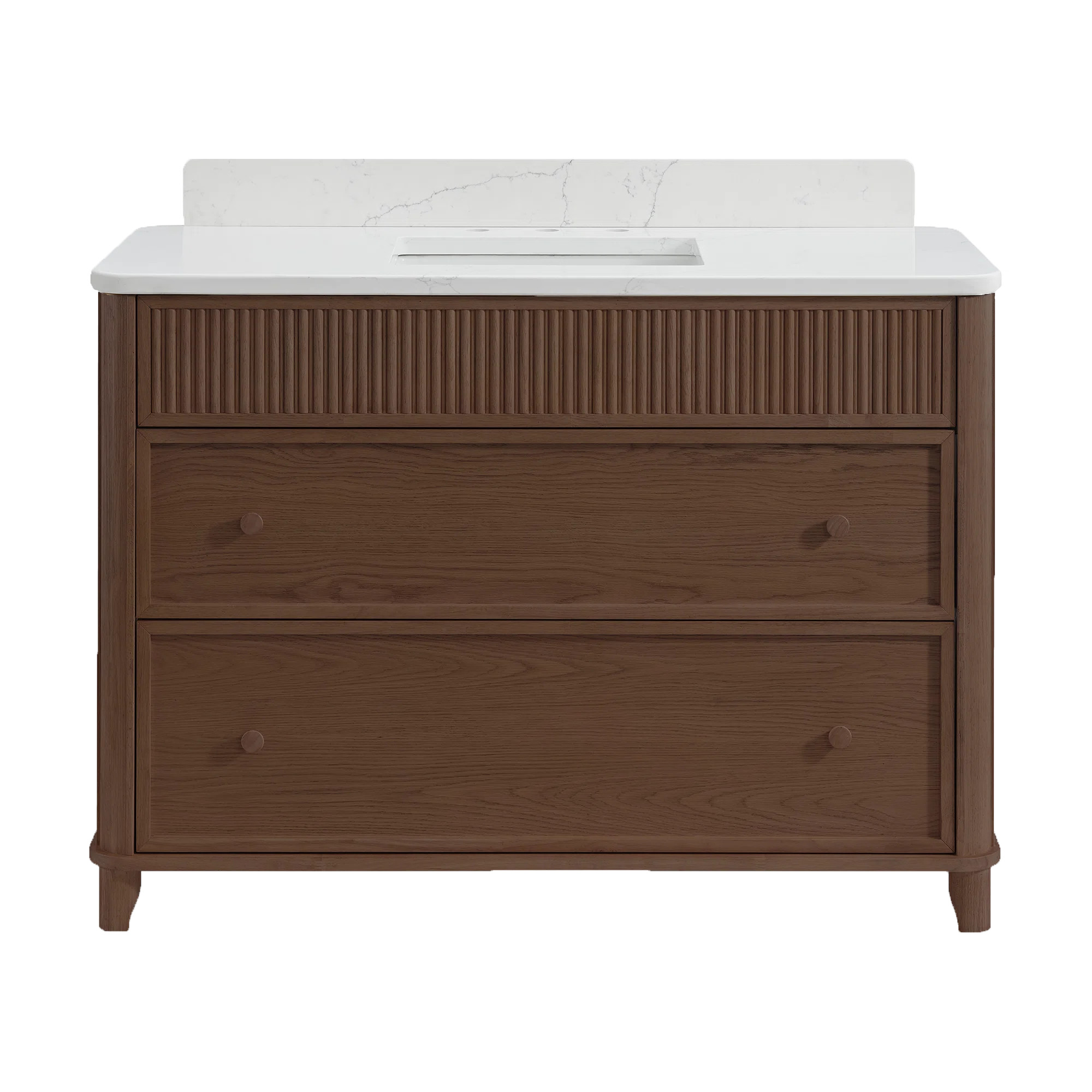 Kennedy Bathroom Vanity In Natural Enhanced Oak | Birch Lane