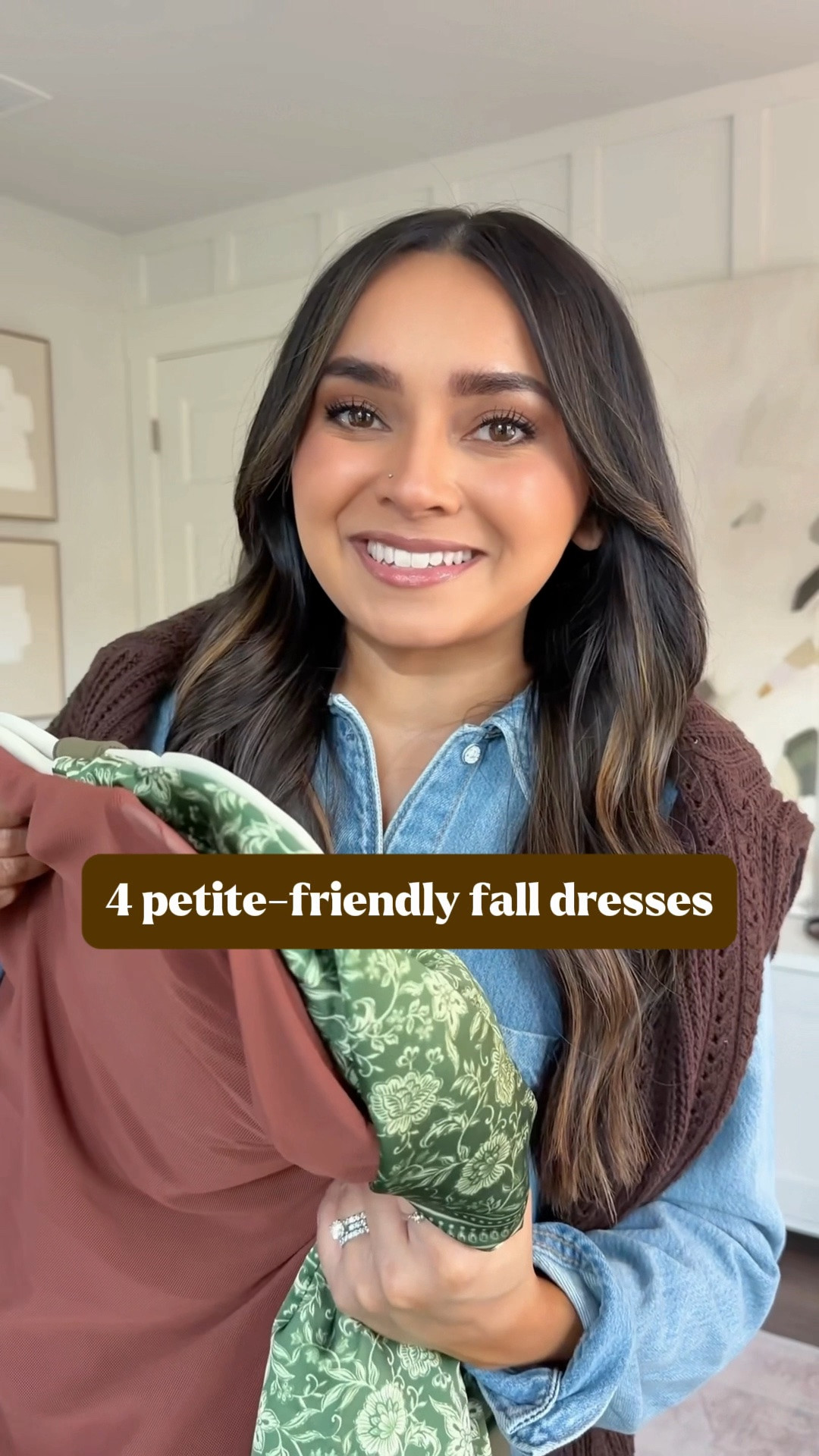 Petite-Friendly Fall Dresses! 
For reference: I’m 5’0, petite, 32b bra size, and 2/26 in bottoms, pear shaped. 
*Everything I share is unaltered! TTS means true to size. Between size 5-6.5 in shoes

Wearing size 2/XS in all dresses - TTS
Gold heels size 5 TTS
Dark Brown boots size 5.5 TTS


Fall outfits
Fall fashion
Fall wedding
Apply picking
Date night
Winery
Vineyard

#LTKPetite #LTKootd #LTKWedding