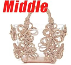 Clear Rhinestone Handbag for Women Crystal Evening Purses with Handle Glitter Handbag for Wedding... | Amazon (US)