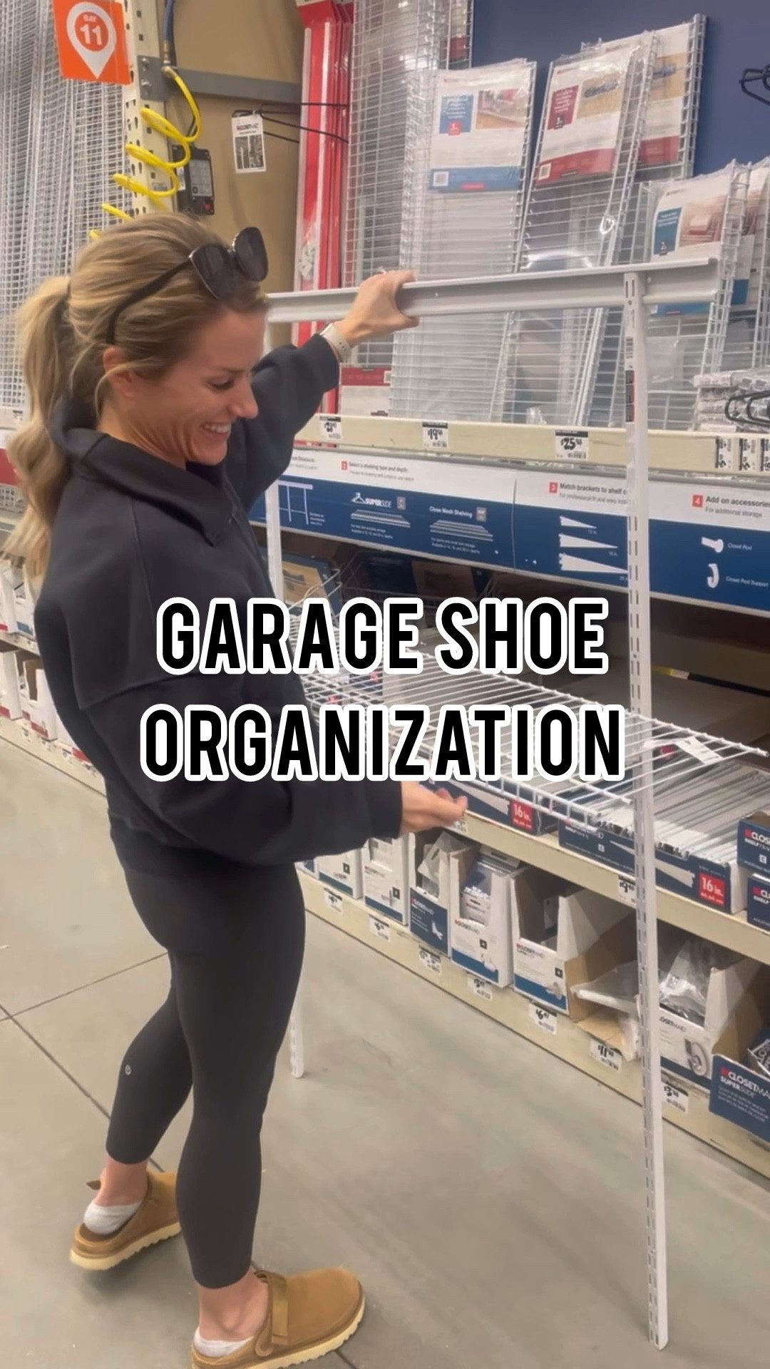 Anyone else struggle with organizing allllll the shoes in your garage? 
The Home Depot
Rubbermaid shelving
Garage organization
Shoe organization 

#LTKHome #LTKWatchNow #LTKShoeCrush